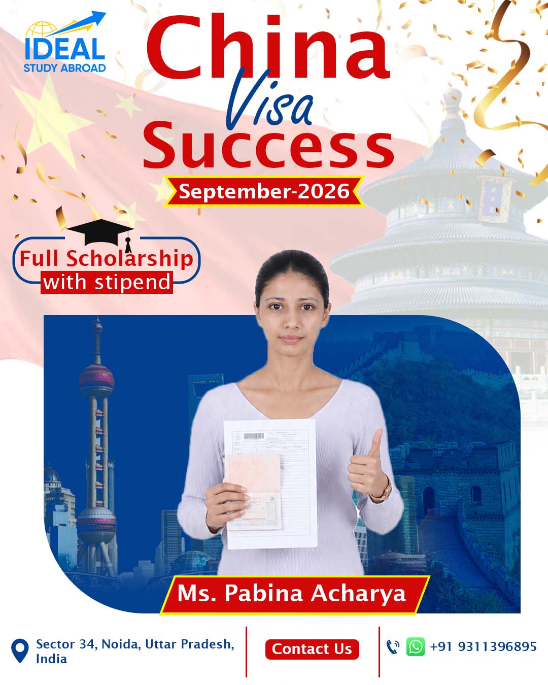 china visa Success for sep 2026